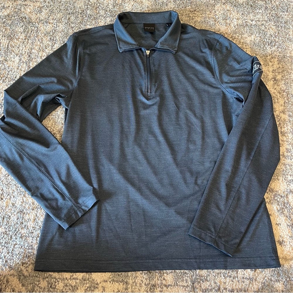 Dunning men’s golf quarter zip in navy size small